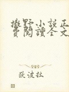 撒野小说正版免费阅读全文无弹窗