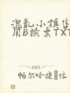 混乱小镇售票员用B检票TXT封面