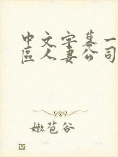 中文字幕一区二区人妻公司