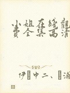 小姐在线观看免费全集高清完整版电影