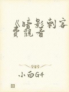 《暗影刺客》免费观看