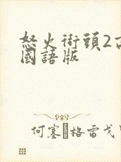 怒火街头2高清国语版