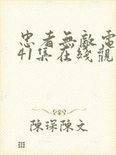 忠者无敌电视剧41集在线观看免费