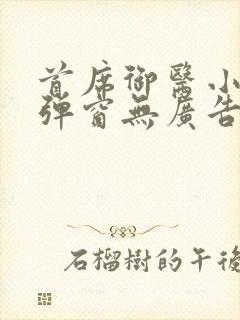 首席御医小说无弹窗无广告封面