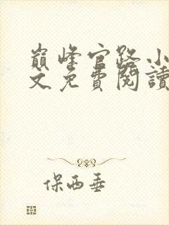 巅峰官路小说全文免费阅读无弹窗封面