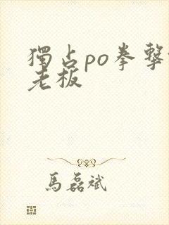 独占po拳击馆老板