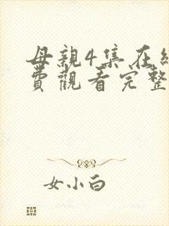 母亲4集在线免费观看完整版封面