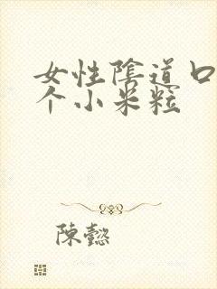 女性阴道口起一个小米粒