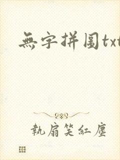 无字拼图txt封面