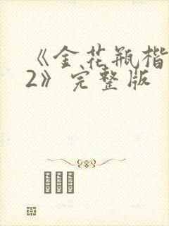 《金花瓶楷梅花2》完整版封面