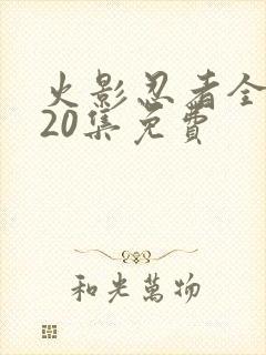 火影忍者全集720集免费封面