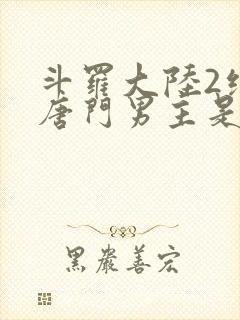 斗罗大陆2绝世唐门男主是谁