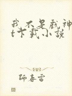 我不是戏神txt下载小说