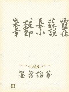 朱校长苏霞全部章节小说在线阅读封面