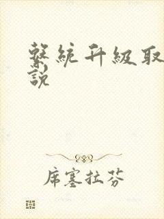 系统升级取液小说