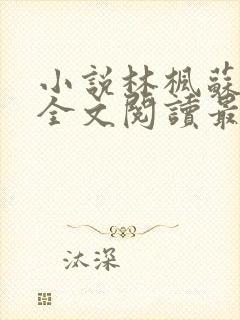 小说林枫苏慕白全文阅读最新章节