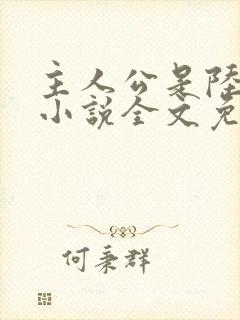 主人公是陆鸣的小说全文免费阅读