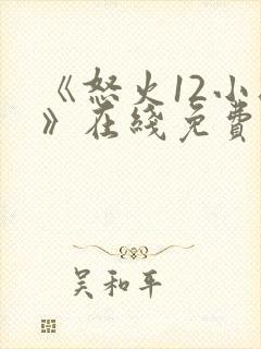 《怒火12小时》在线免费观看封面