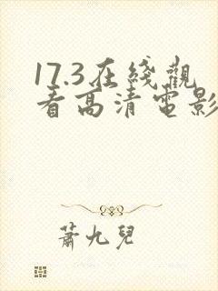 17.3在线观看高清电影免费