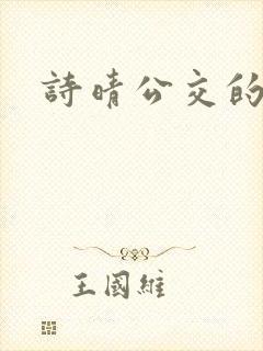 诗晴公交的小说