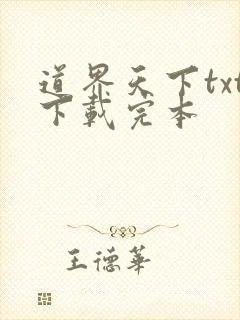 道界天下txt下载完本