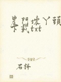 农门坏丫头小说下载txt封面