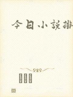 今日小说排行榜封面
