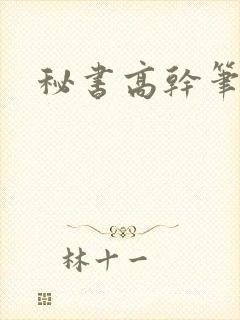 秘书高干笔趣阁封面