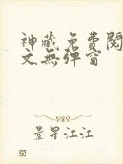 神藏免费阅读全文无弹窗