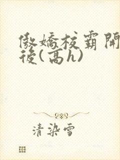 傲娇校霸开荤以后(高h)封面