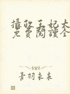 摄政王妃太嚣张免费阅读全文小说封面