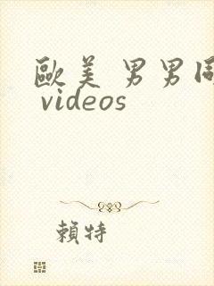 欧美 男男同性 videos