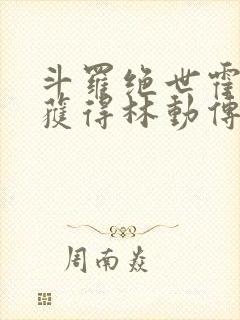 斗罗绝世霍雨浩获得林动传承封面