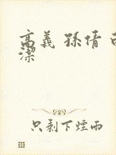 高义 孙倩 白洁封面