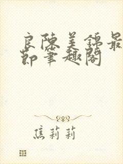 良陈美锦最新章节笔趣阁封面