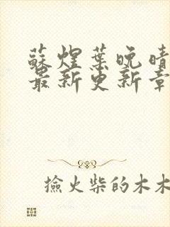 苏煜叶晚晴小说最新更新章节列表