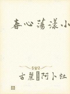 春心荡漾小说封面