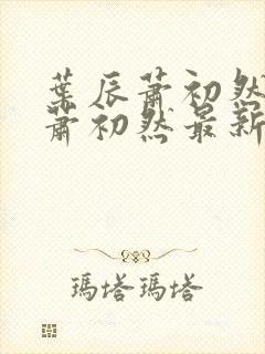 叶辰萧初然叶辰萧初然最新