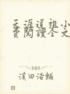 天涯道祖小说免费阅读全文无弹窗封面