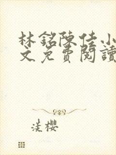 林铭陈佳小说全文免费阅读最新章节