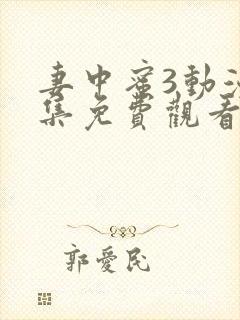 妻中蜜3动漫全集免费观看