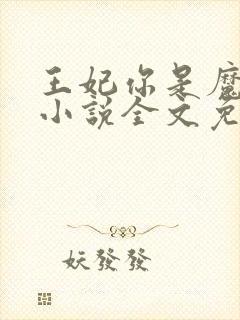 王妃你是魔鬼吗小说全文免费阅读