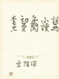 李初年小说全文免费阅读无弹窗