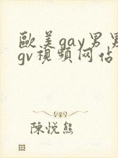 欧美gay男男gv视频网站封面
