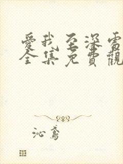 爱我至深处漫画全集免费观看高清封面