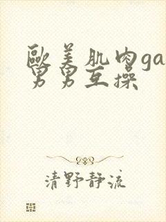 欧美肌肉gay男男互操