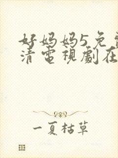 好妈妈5免费高清电视剧在线看