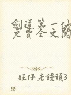 剑道第一仙苏奕免费全文阅读