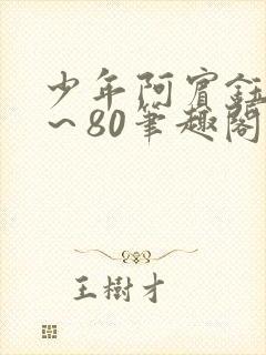 少年阿宾钰慧1～80笔趣阁