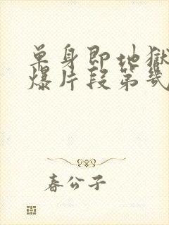 单身即地狱4劲爆片段第几集